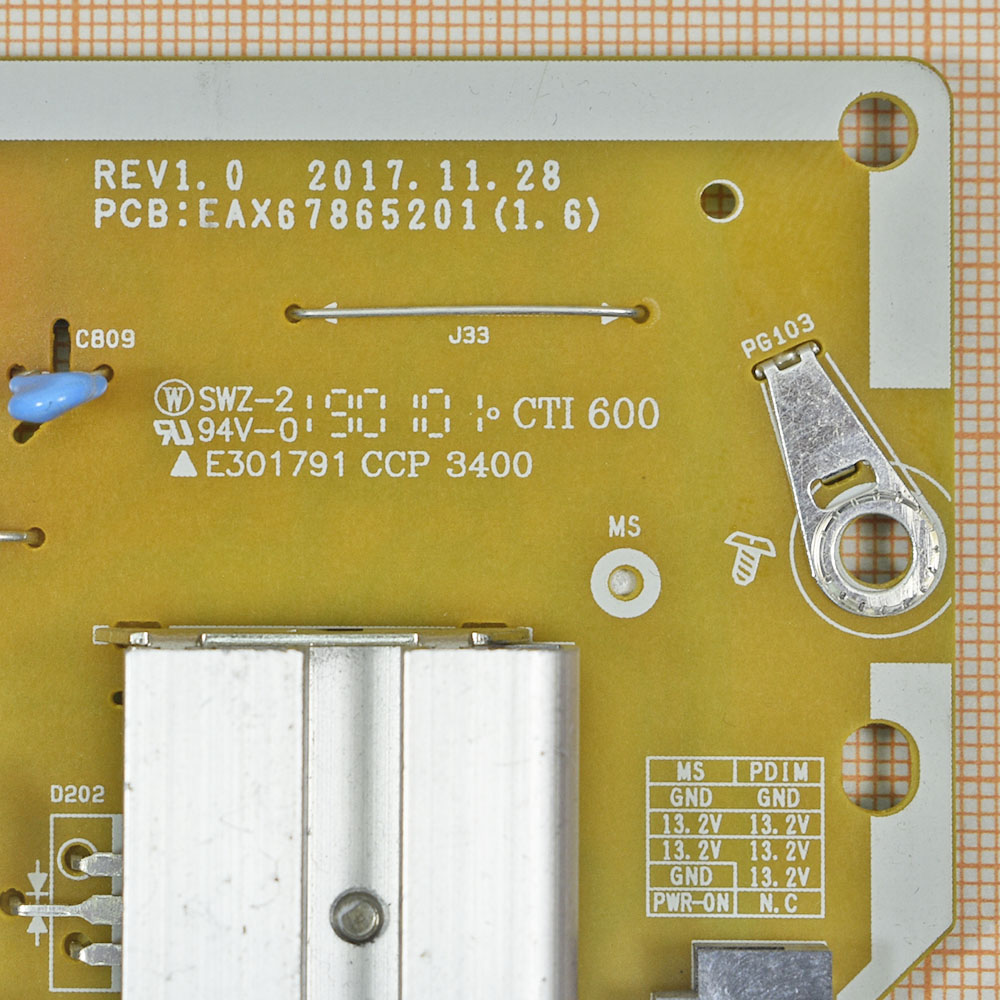 ���� ������� EAX67865201 (1.6), LGP55TJ-18U1