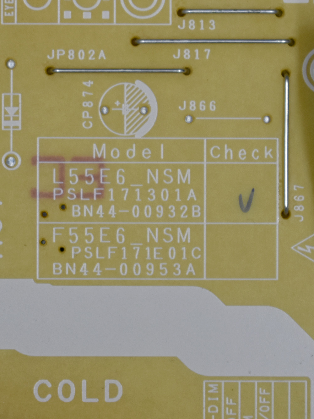 ���� ������� BN44-00932B, L55E6_NSM, PSLF171301A