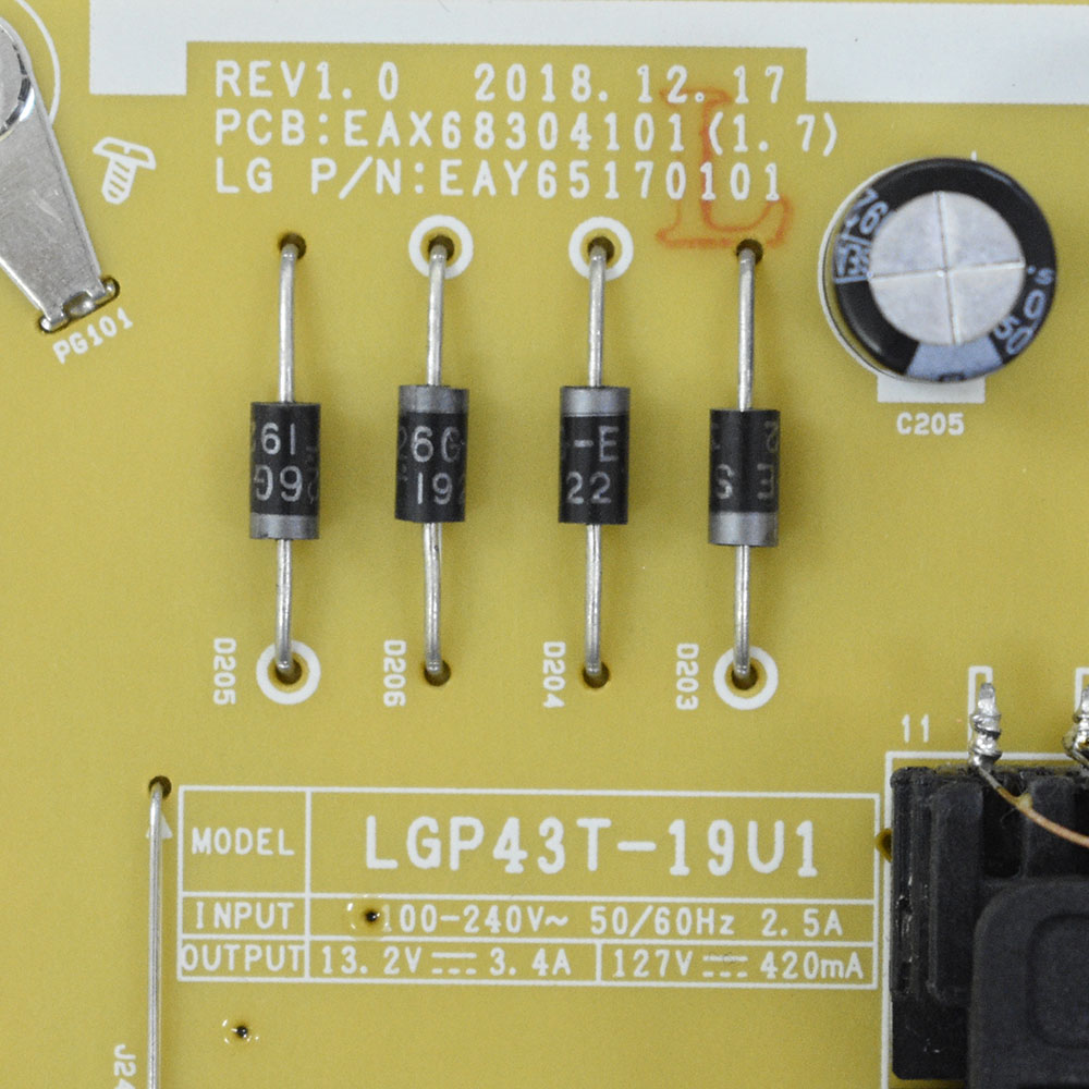 ���� ������� EAX68304101 (1.7), LGP43T-19U1