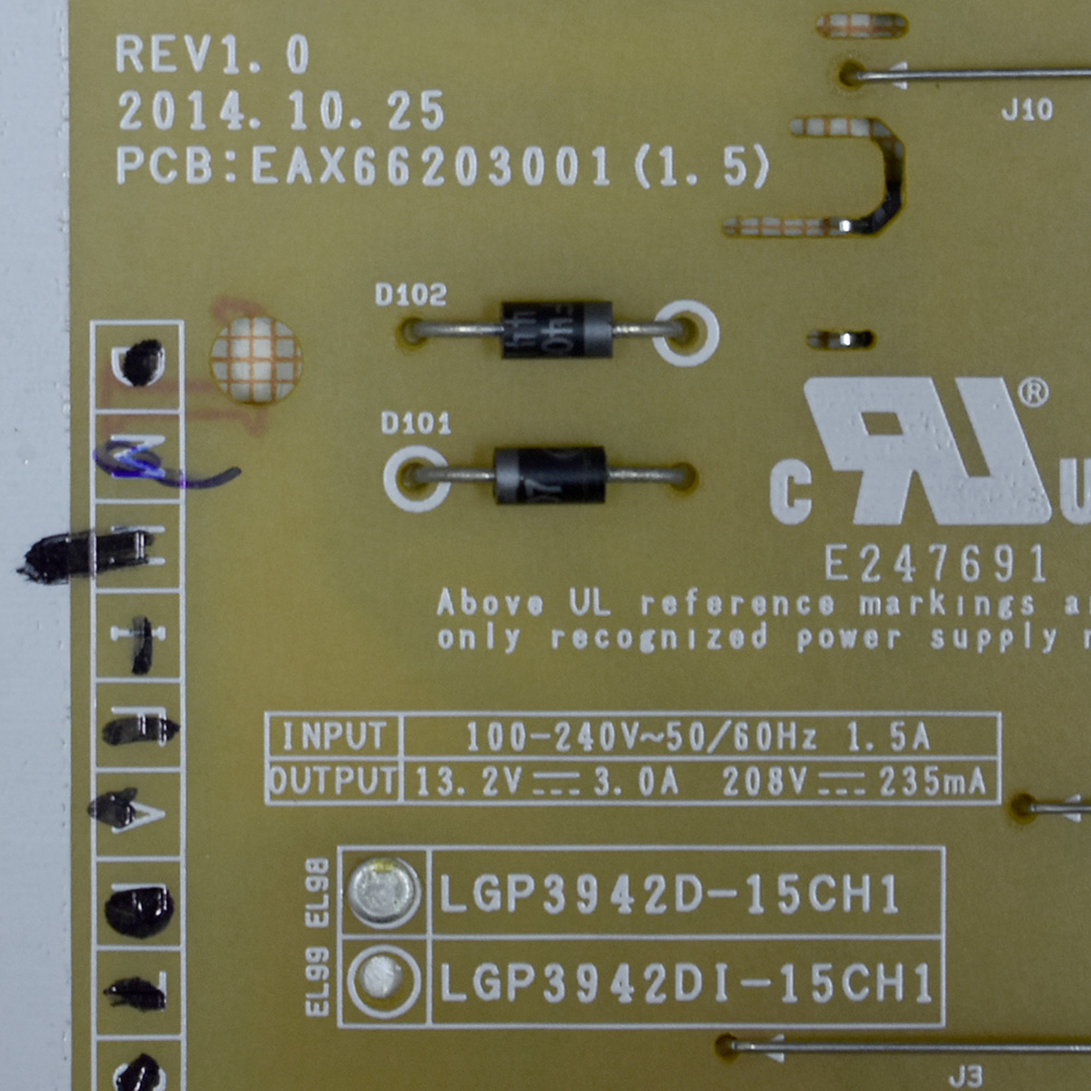   EAX66203001 (1.5) LGP3942D-15CH1