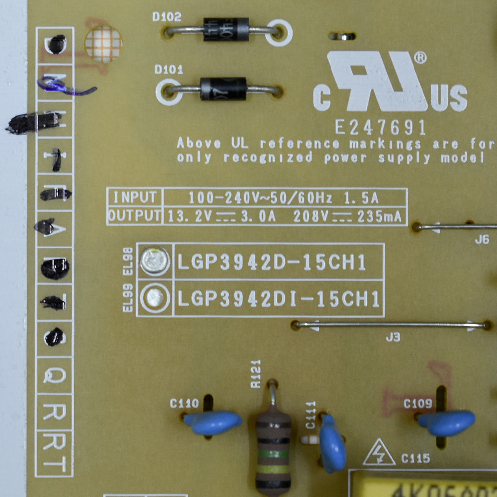   EAX66203001 (1.5) LGP3942D-15CH1