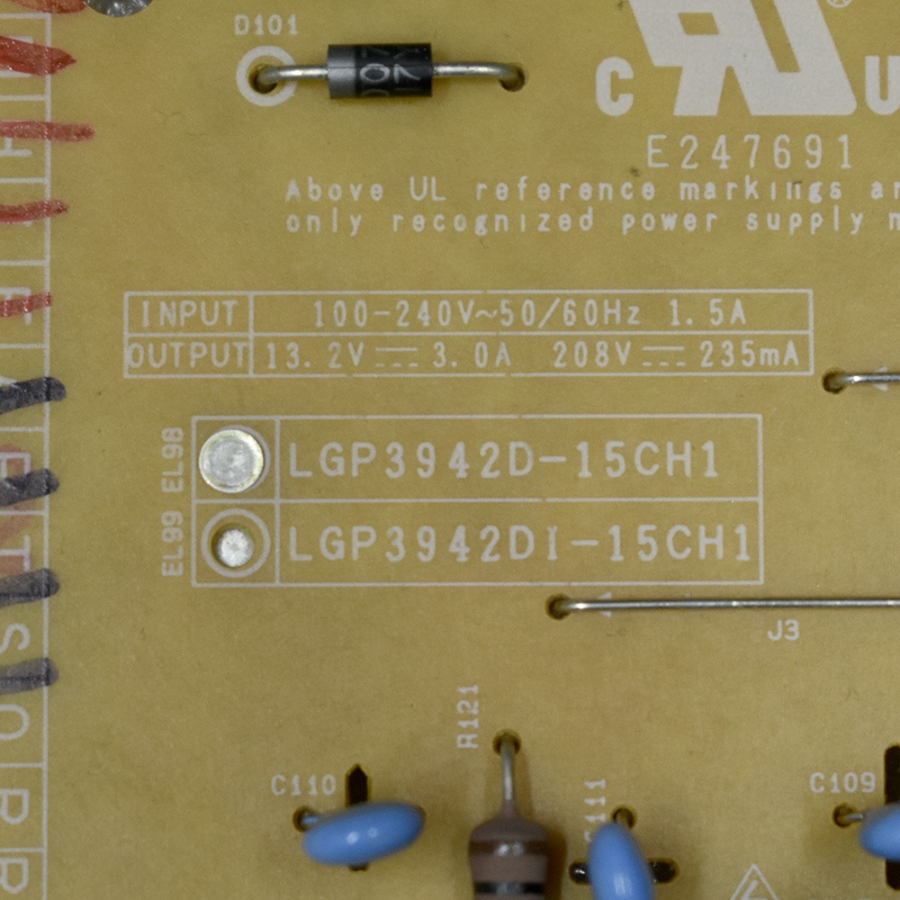   EAX66203001 (1.7) LGP3942D-15CH1