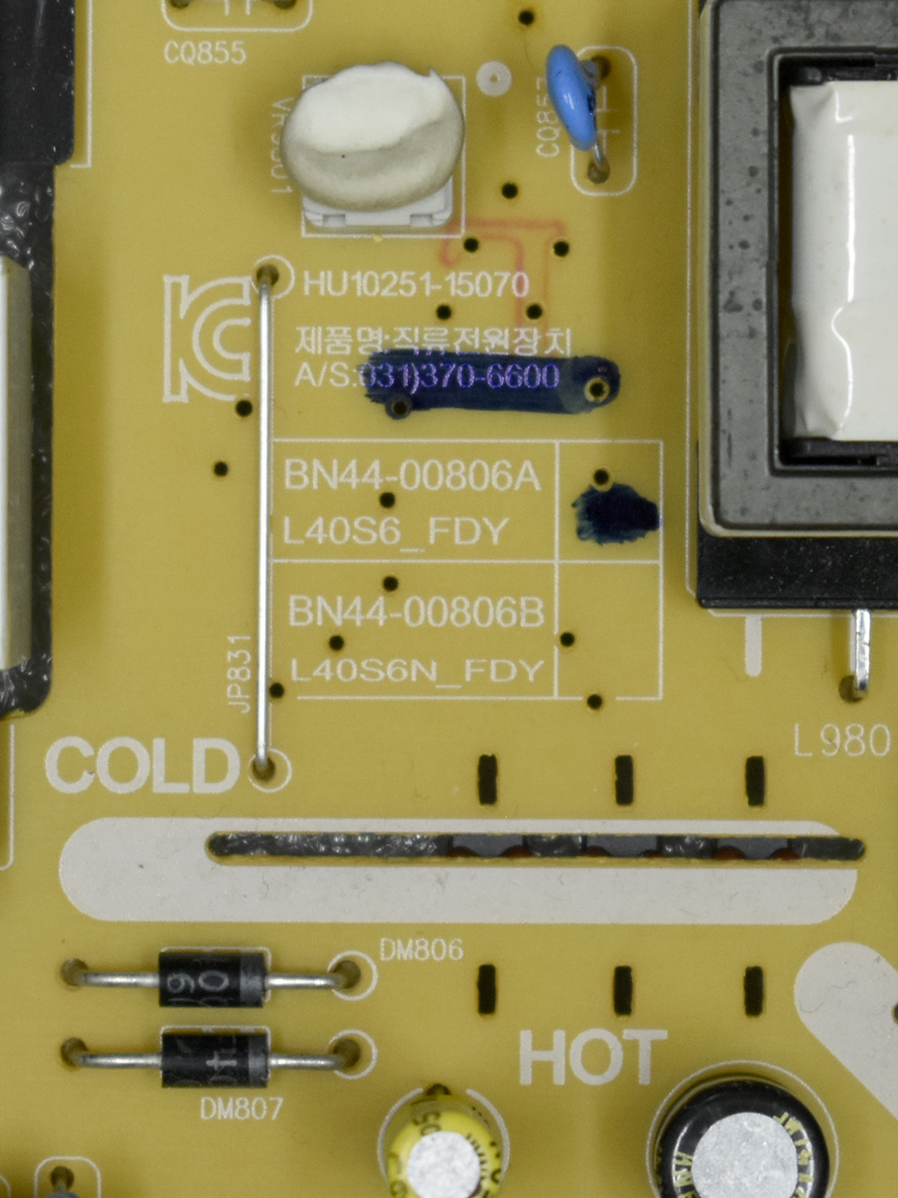 ���� ������� BN44-00806A, L40S6_FDY REV:1.2