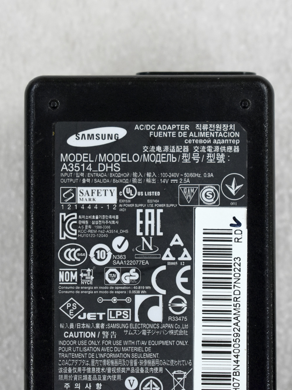Блок питания Samsung A3514_DHS 14V 2.5A Блок питания Samsung A3514_DHS 14V 2.5A