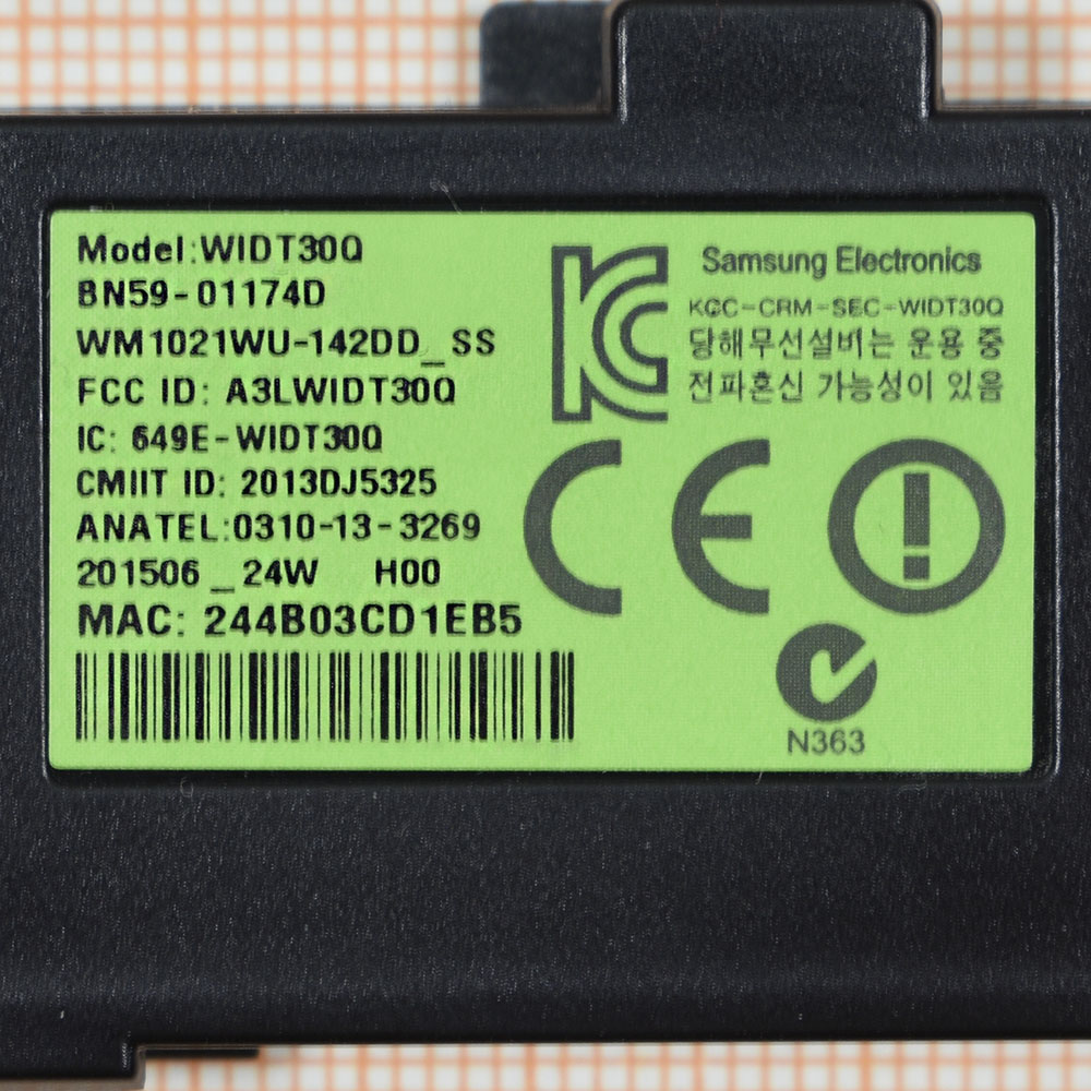 WIi-Fi Bluetooth WIDT30Q, BN59-01174D