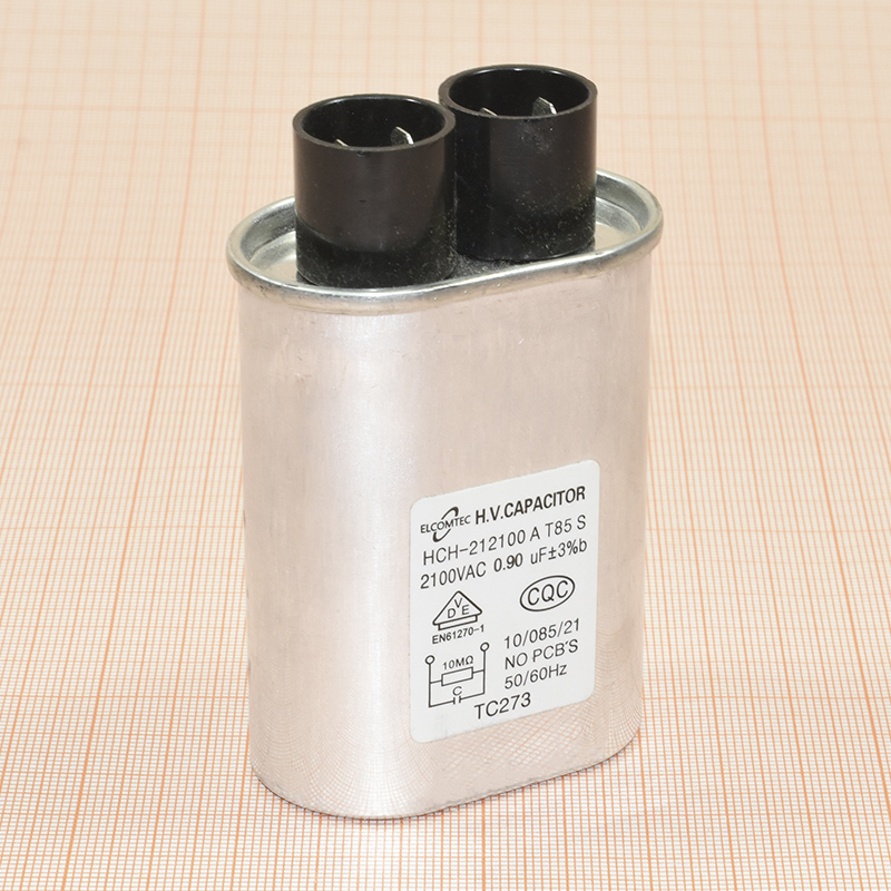 Конденсатор для СВЧ, 0,90 mkF, клеммы 4,8 мм