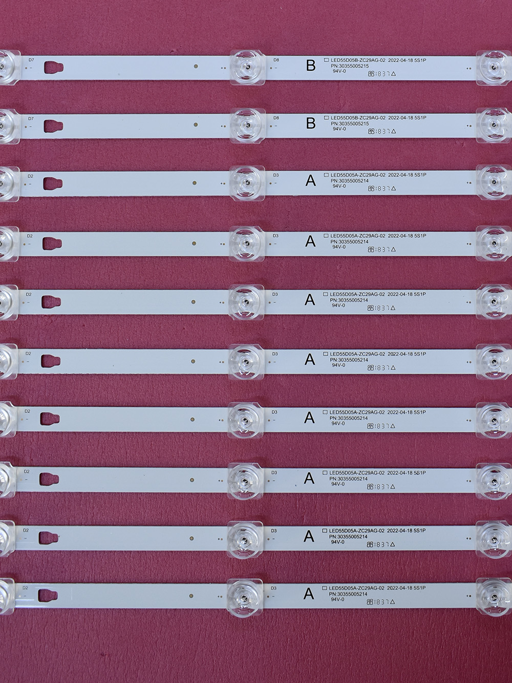 Комплект подсветки LED55D05A-ZC29AG-02C LED55D05B-ZC29AG-02C Комплект подсветки LED55D05A-ZC29AG-02C LED55D05B-ZC29AG-02C
