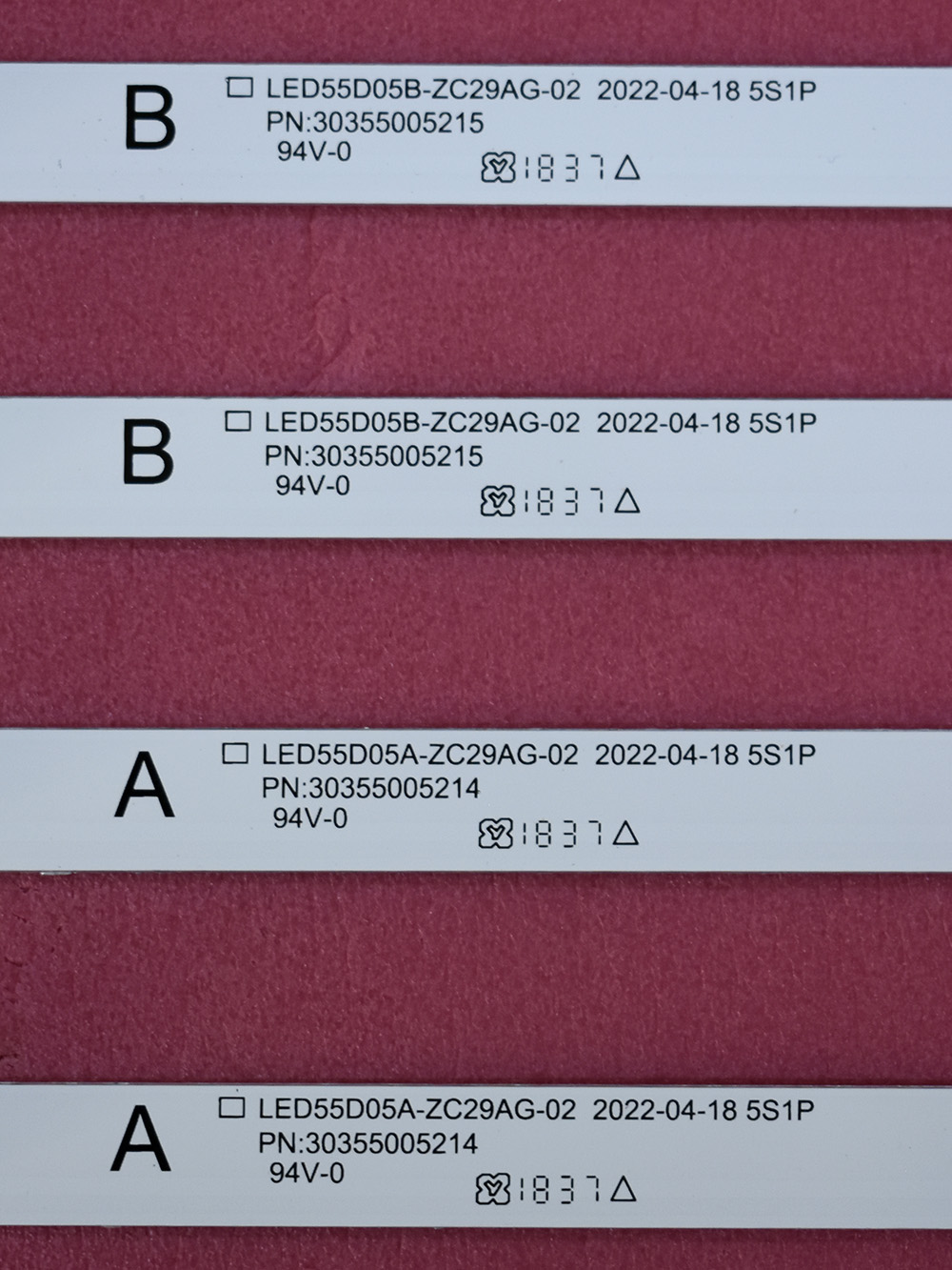 Комплект подсветки LED55D05A-ZC29AG-02C LED55D05B-ZC29AG-02C Комплект подсветки LED55D05A-ZC29AG-02C LED55D05B-ZC29AG-02C