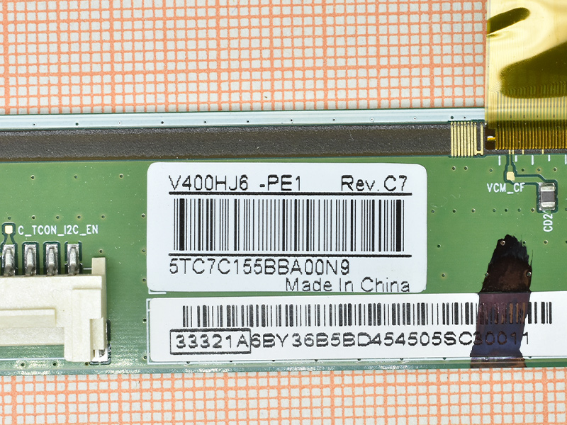 Matrix Board V400HJ6-PE1 REV.C7 Matrix Board V400HJ6-PE1 REV.C7