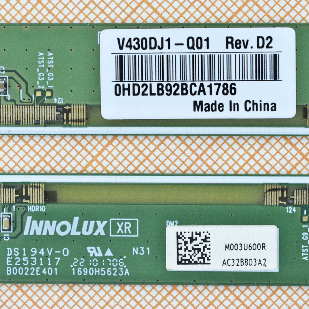 Matrix Board V430DJ1-Q01 Rev.D2 Matrix Board V430DJ1-Q01 Rev.D2