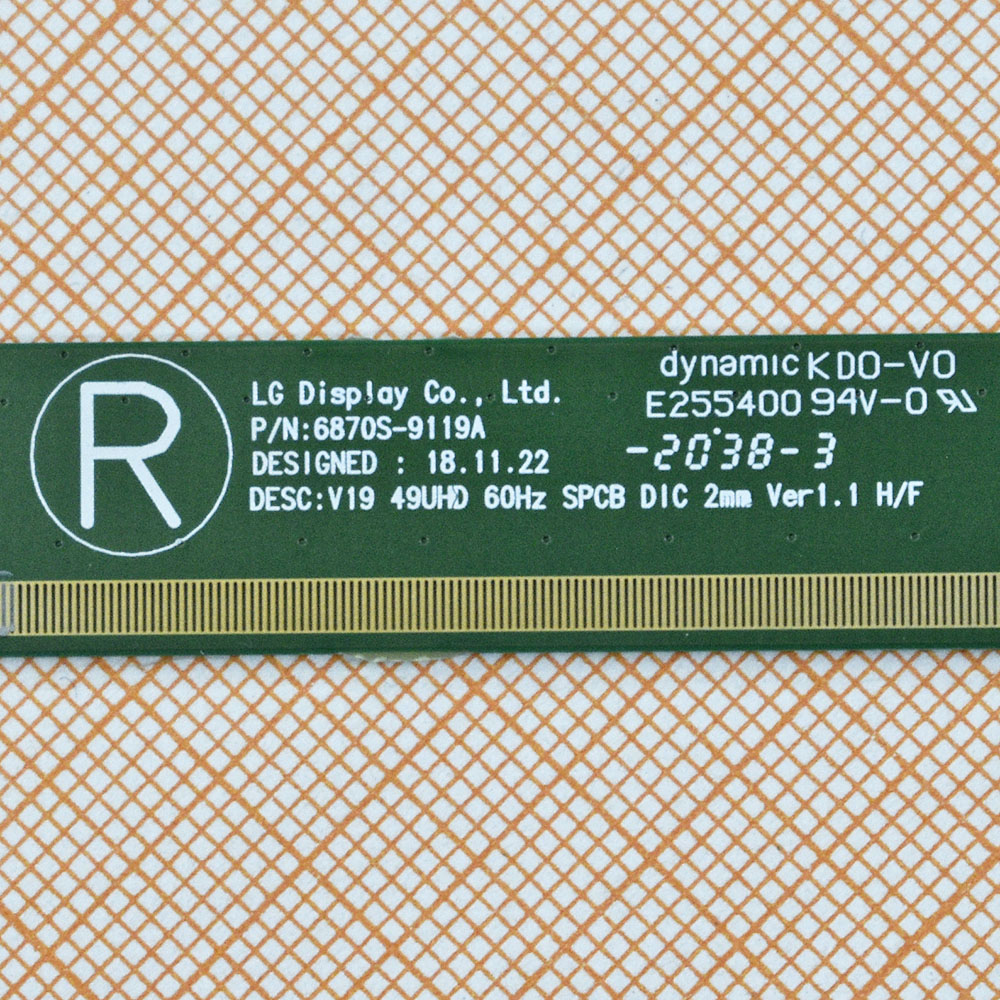 Matrix Board 6870S-9119A, V19 49UHD RIGHT  Ver 1.1