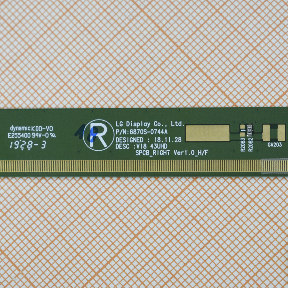Matrix Board V18 43UHD SPCB_RIGHT_Ver1.0 6870S-0744A