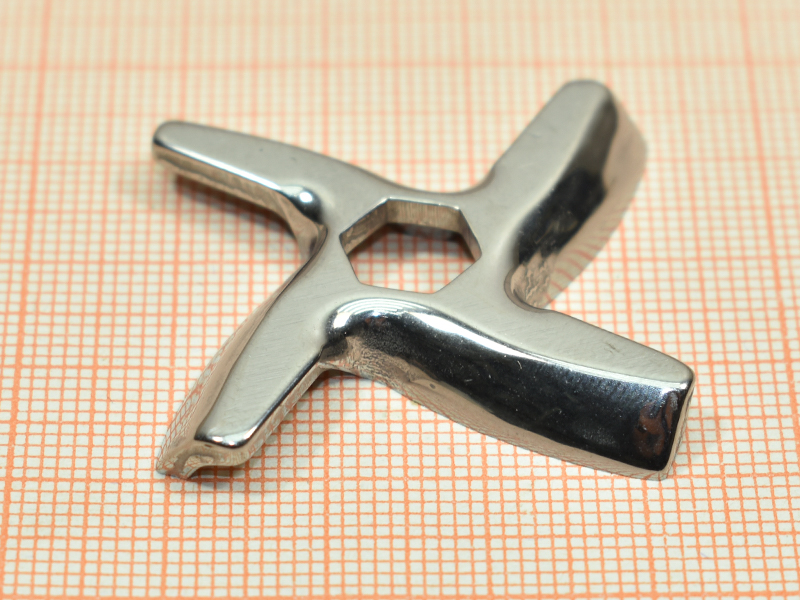 Нож для мясорубки Moulinex, шестигранник, грань 5 мм, диаметр 9 мм, посадка 4 мм