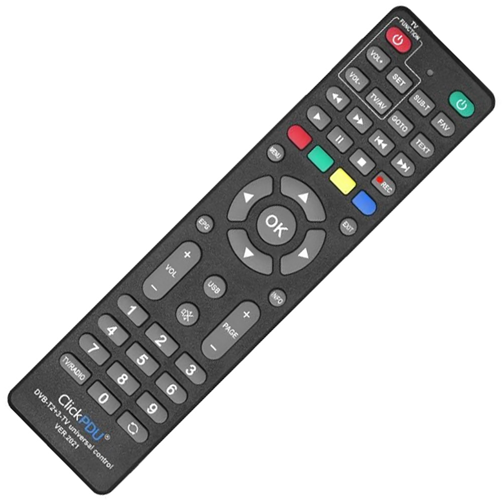 Пульт ClickPdu DVB-T2+3-TV ver.2021+