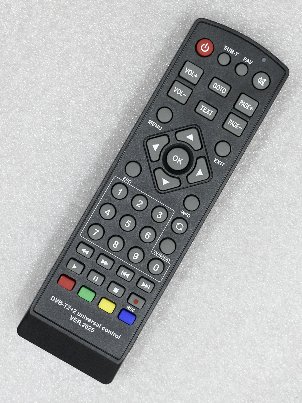 Пульт Huayu DVB-T2+TV ver.2025 Пульт Huayu DVB-T2+TV ver.2025