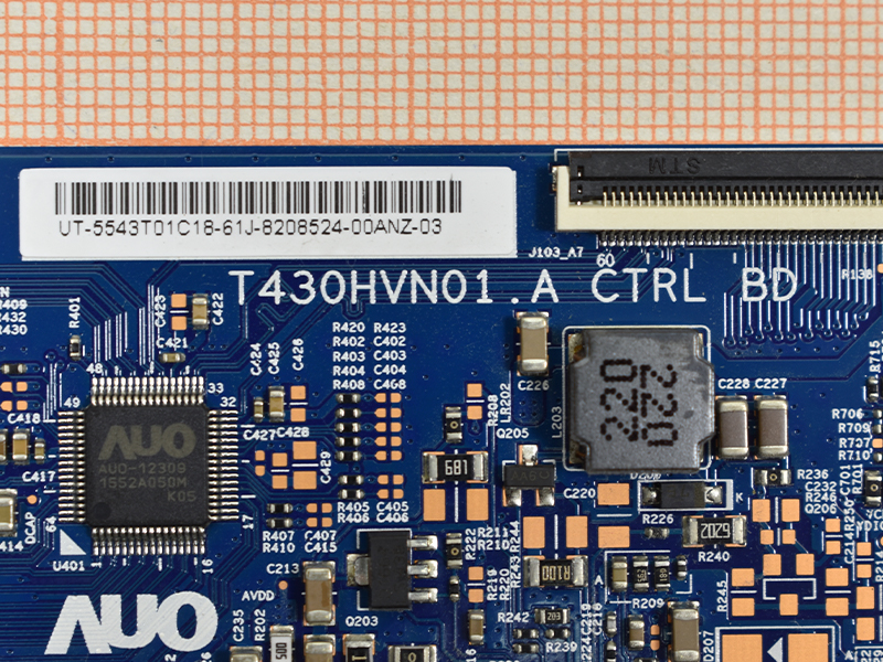  T-Con T430HVN01. A CTRL BD 43T01-C09