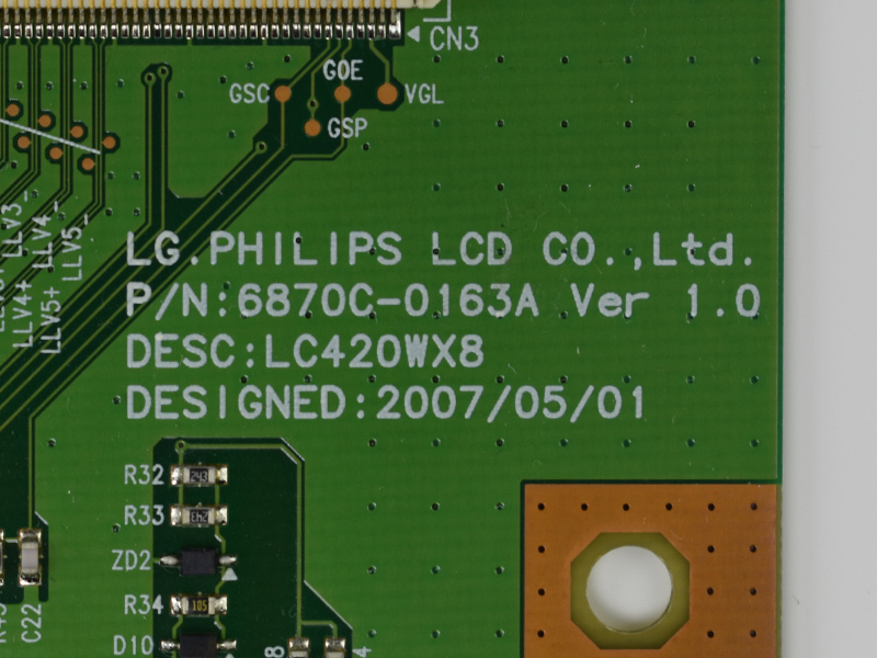 Плата T-Con 6870C-0163A Плата T-Con 6870C-0163A