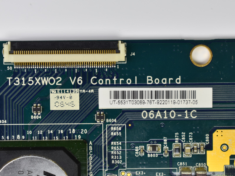 ����� T-Con T315XW02 V6 06A10-1C