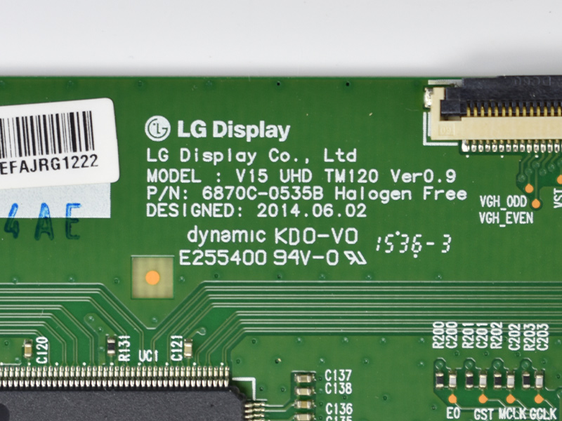  T-Con V15 UHD TM120 6870C-0535B