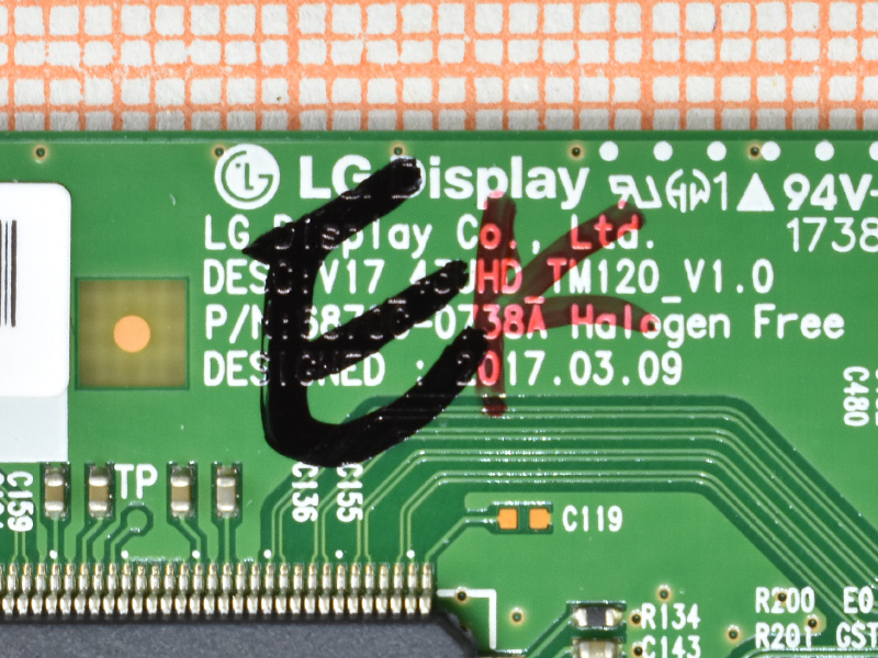  T-Con 6870C-0738A, V17 43UHD TM120 V1.0