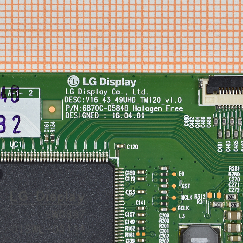  T-Con V16 43 49UHD TM120 V1.0 6870C-0584B