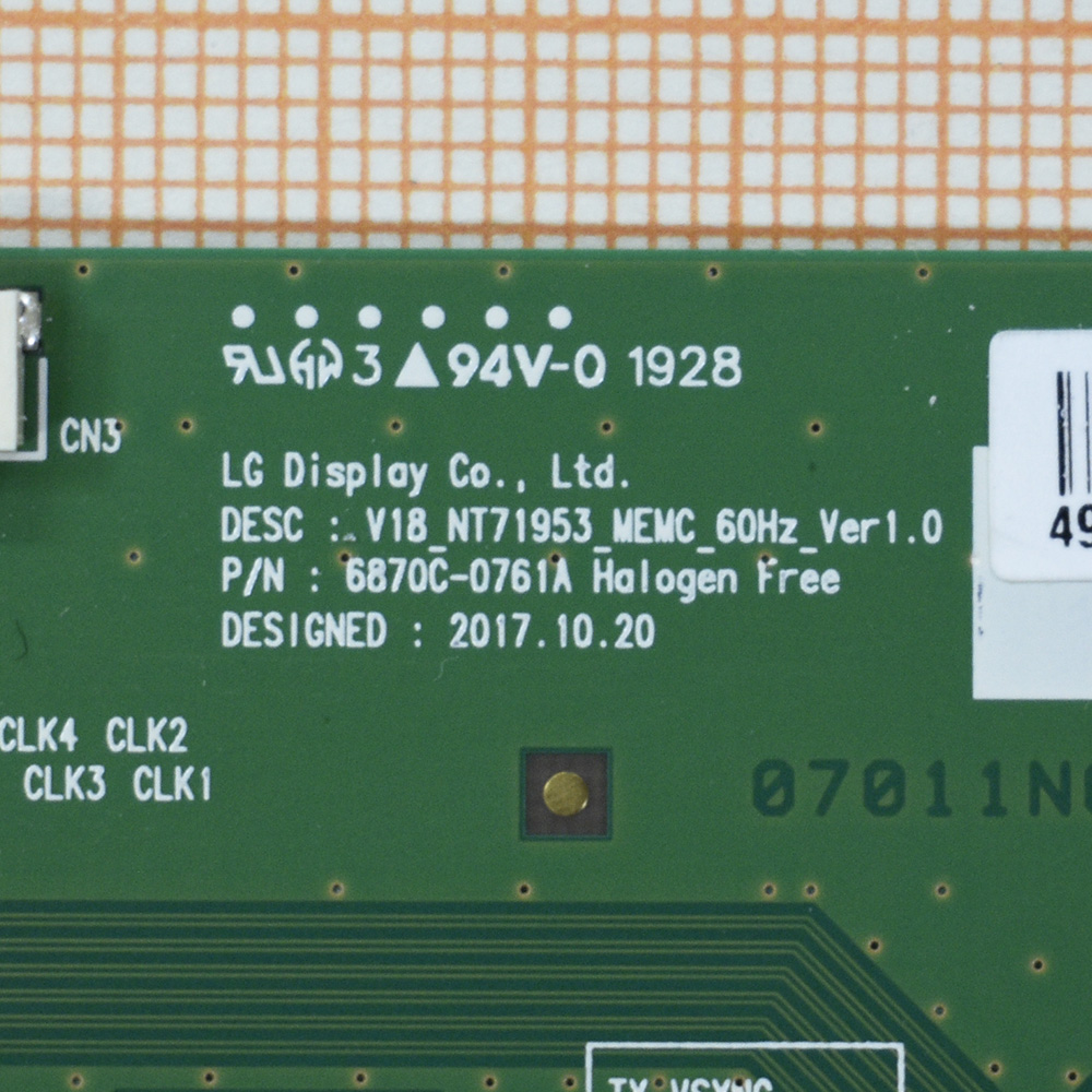 Плата T-Con 6870C-0761A Плата T-Con 6870C-0761A