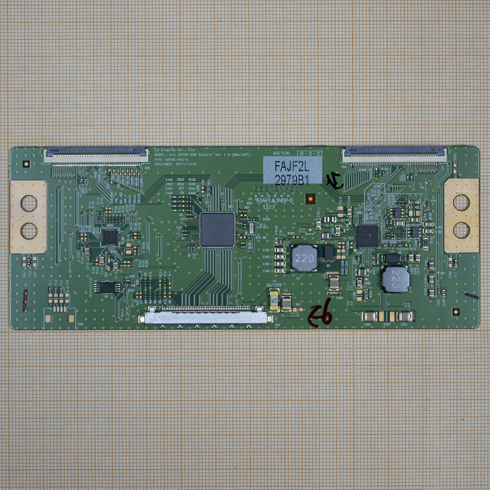����� T-Con V12 55FHD ROW Control Ver 1.0, 6870C-0421A