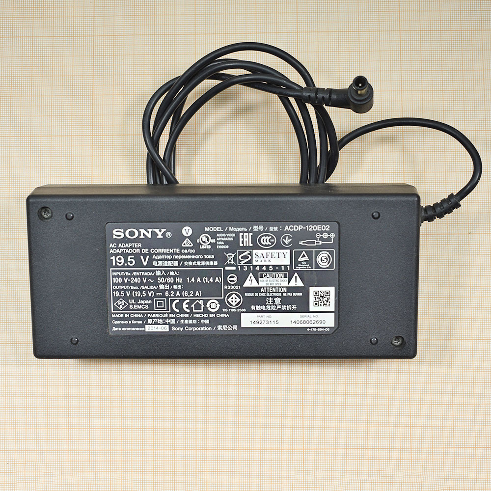 Блок питания 19.5V, 6.2A SONY ACDP-120E02