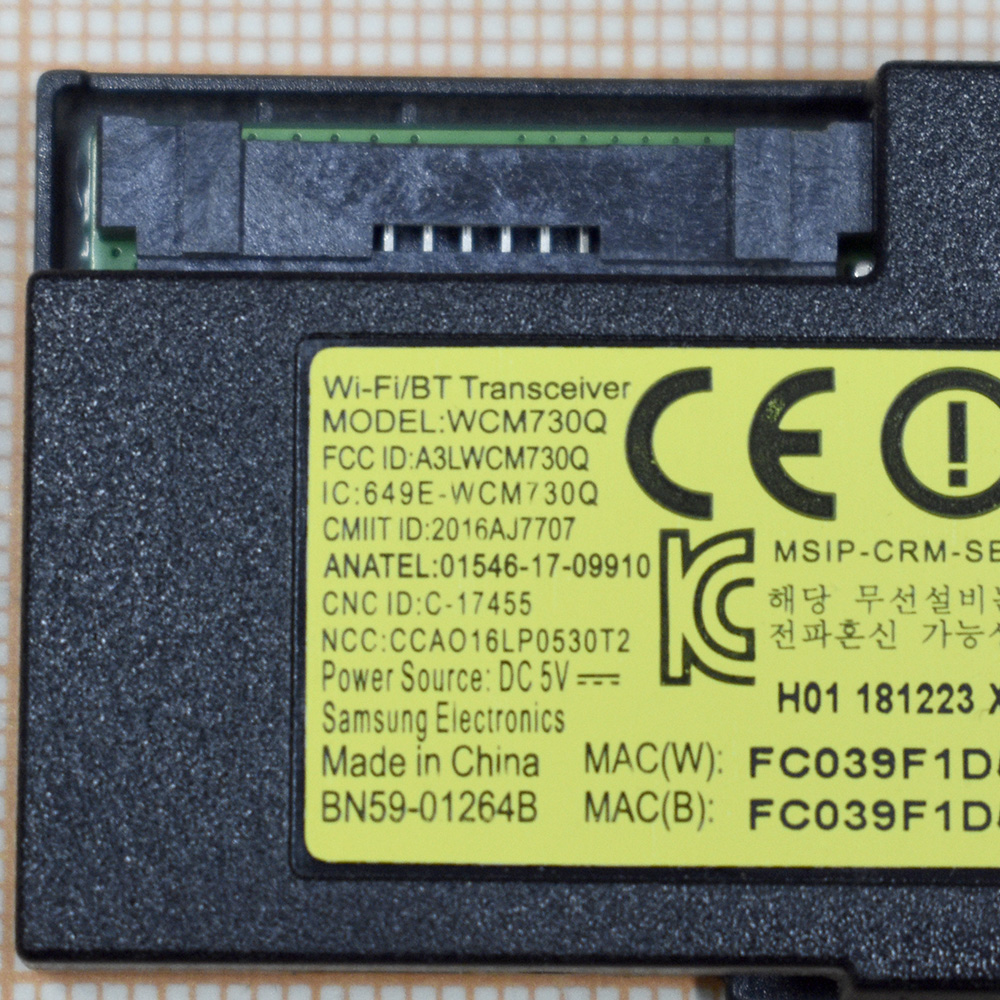 WIi-Fi Bluetooth WCM730Q BN59-01264B